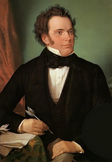 Schubert. Peinture posthume, 1875